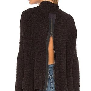 Free People Artic Fox Back Zip Sweater